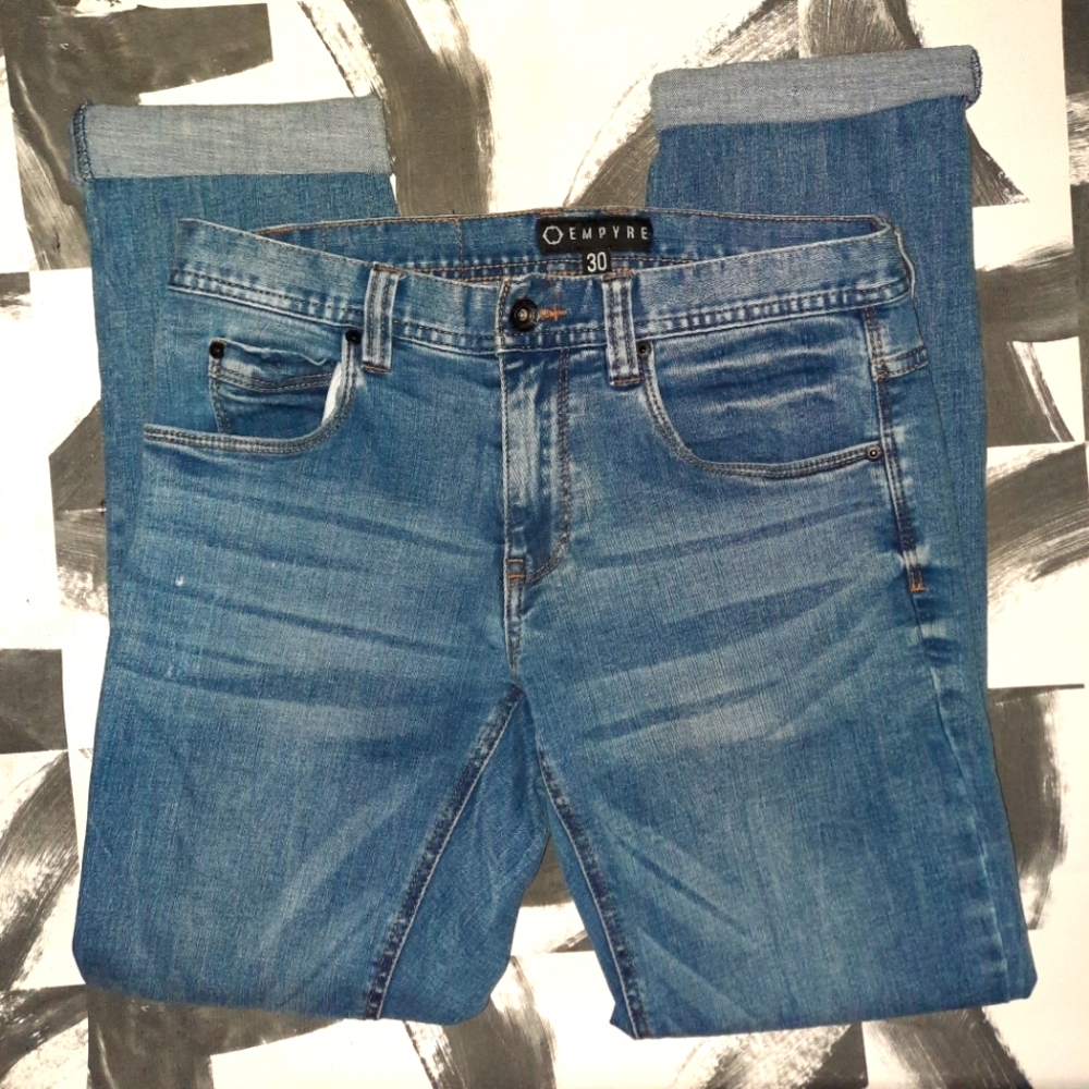 Men's Empyre size 30 skinny light wash jeans EUC